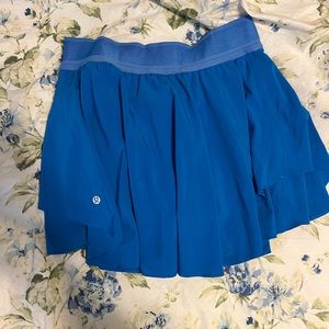 lululemon court rival skirt poolside blue 8